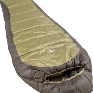 Coleman North Rim 0°F Big & Tall Sleeping Bag, Cold-Weather Mummy Sleep Sack with No-Snag Zipper & Adjustable Hood for Warmth & Ventilation
