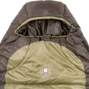 Coleman North Rim 0°F Big & Tall Sleeping Bag, Cold-Weather Mummy Sleep Sack with No-Snag Zipper & Adjustable Hood for Warmth & Ventilation