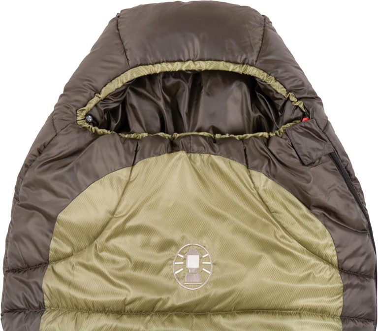 Coleman North Rim 0°F Big & Tall Sleeping Bag, Cold-Weather Mummy Sleep Sack with No-Snag Zipper & Adjustable Hood for Warmth & Ventilation