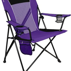 Kijaro Dual Lock Portable Camping Chairs – Enjoy the Outdoors with a Versatile Folding Chair, Sports Chair, Outdoor Chair & Lawn Chair – Dual Lock Feature Locks Position – Kawachi Purple