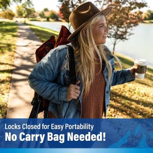 Kijaro Dual Lock Portable Camping Chairs – Enjoy the Outdoors with a Versatile Folding Chair, Sports Chair, Outdoor Chair & Lawn Chair – Dual Lock Feature Locks Position – Kawachi Purple